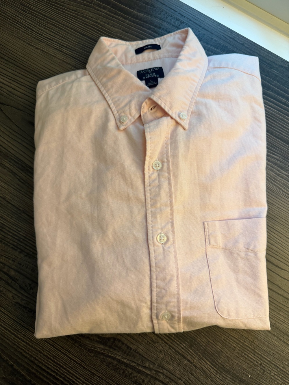 J. Crew Men's Pale Pink Button-Down Shirt